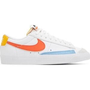 Nike Size 10 Blazer‎ Sneakers 77 Low White Orange Leather Retro 2021 DC4769-105